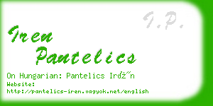 iren pantelics business card